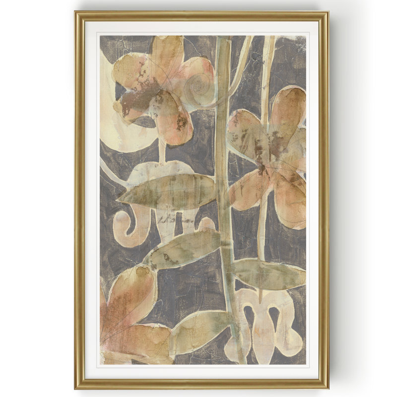« rainforest fresco ii », impression sur toile, H 18,5 po x l 24,5 po x P 1,5 po, Or