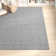 Handmade Braided Wool Light Gray Rug