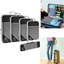 Paquet de 5 cubes de rangement extensibles pour valise légère en maille noire