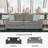 New Britain 85" Square Arm Sofa Bed-1905123341