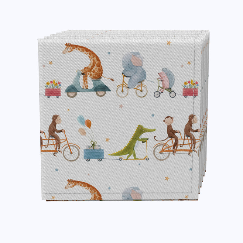 100% Cotton Geometric Square Napkin