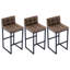 Tabouret de comptoir rembourré à dossier bas avec structure en métal épaissie pour îlot de cuisine-91899105-92115244-92115246