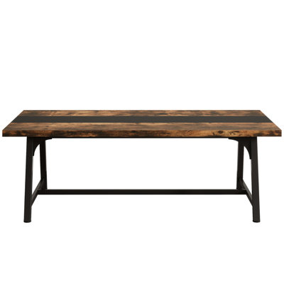70,87 po, table de conférence rectangulaire moderne pour 6 à 8 personnes, bureau de direction avec structure en métal durable, grande surface de travail pour la réunion du conseil et la collaboration d'équipe