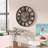Gunnsteinn Gear Round Plastic Wall Clock 15 Inches - Rust