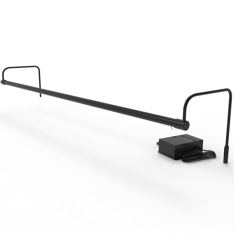 Cadre lumineux à DEL enfichable Orren Ellis Tru-Slim, SLEDV43, Noir / Laiton