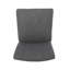 Ensemble de 2 tabourets de comptoir capitonnés contemporains en tissu, gris anthracite-2137270633-2137270638