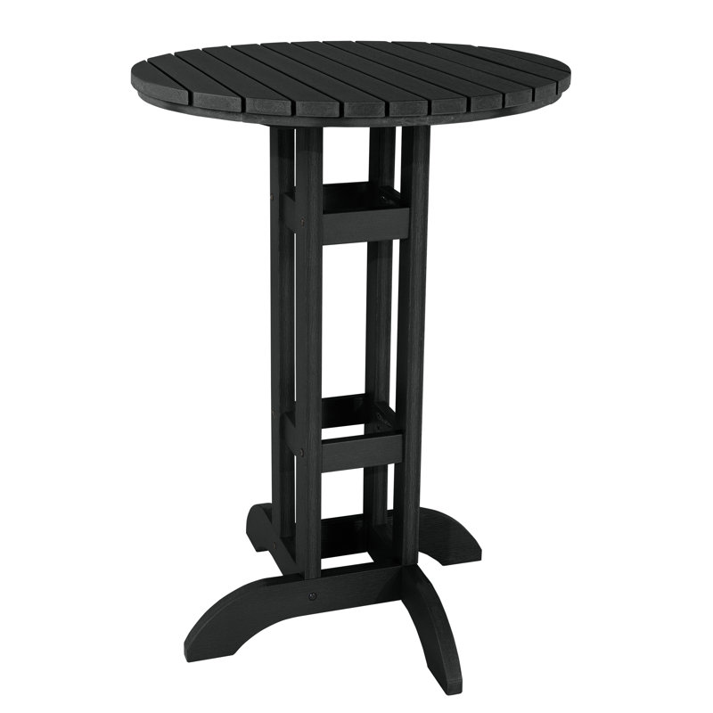 Table de salle à manger ronde, 30", Noir
