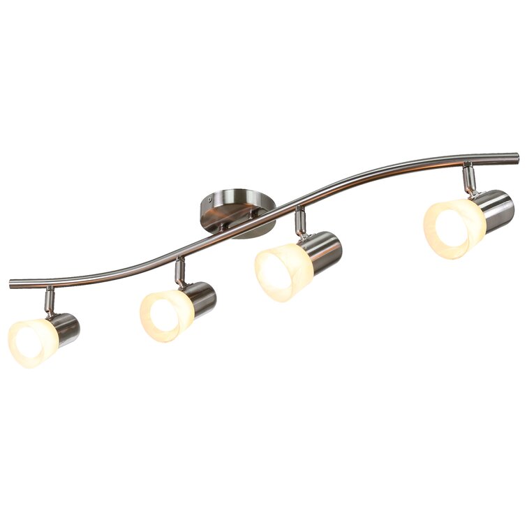 XiNBEi Lighting 33.625'' -Light Fixed Track Lighting Track Kit with  Dimmable and Adjustable Head Wayfair