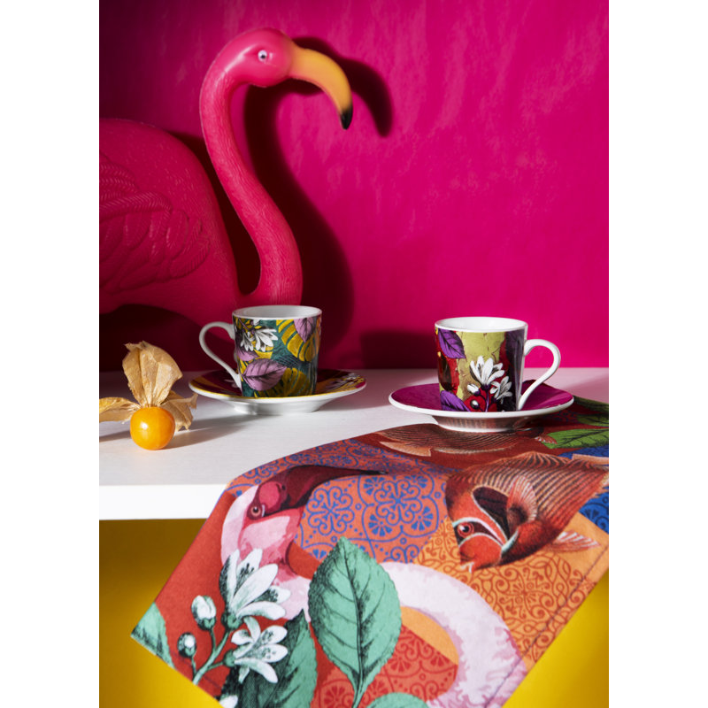 Rhapsody Porcelain Espresso Cup and Saucer