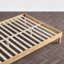 Mid-Century Solid Wood Boucle Upholstered Headboard Bed Frame-2093477612-2093477614