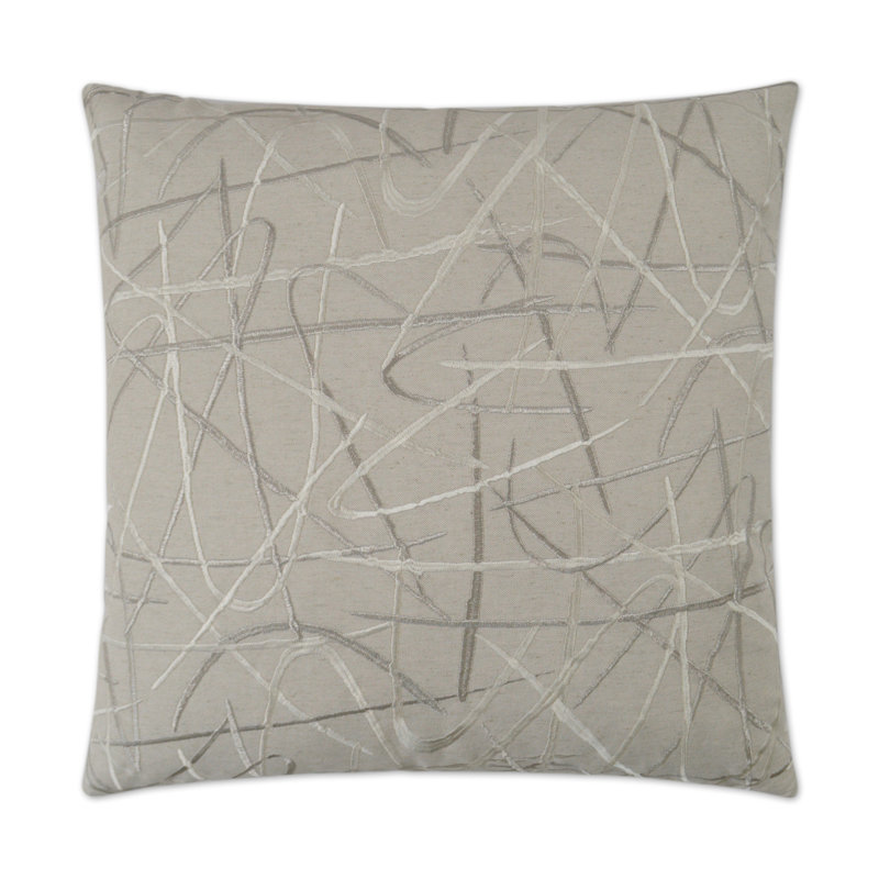 Scribble Pillow Cover & Insert, Rectangle 14"H x 24"W, Gold
