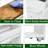 4 Tier White Slim Storage Cart with Handle, 7.9''W Slide Out Storage Rolling Utility Cart-112181173-112181172