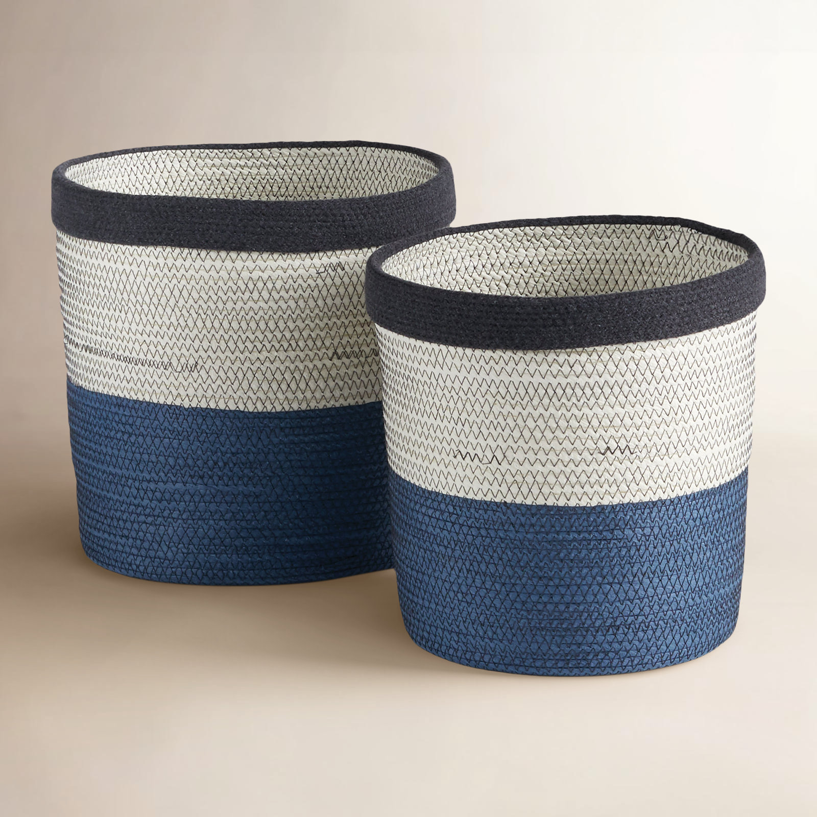 Jumelle Handmade Coastal Seagrass Decorative Basket 2