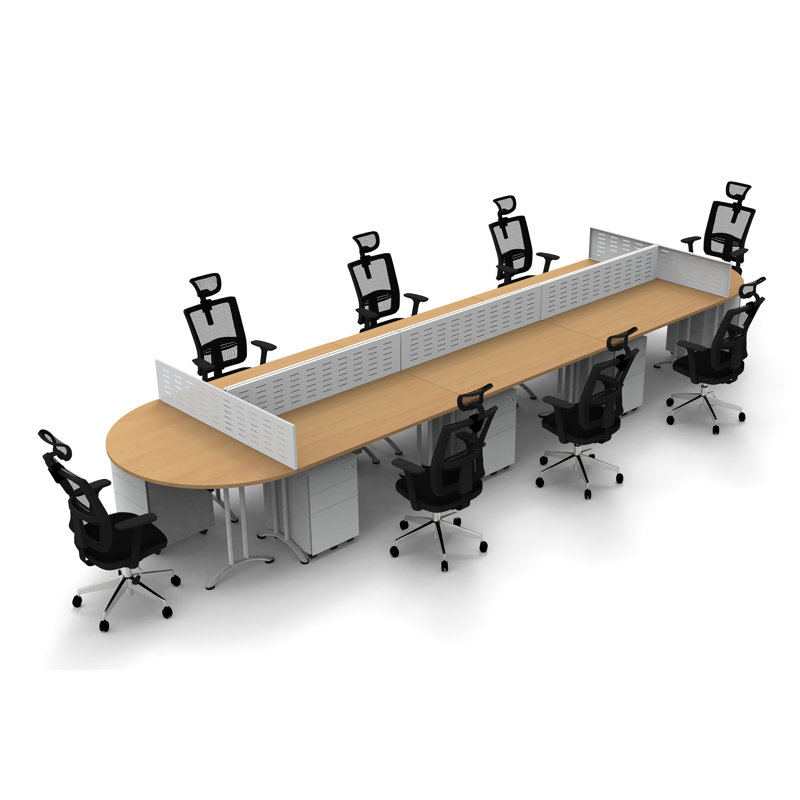 240'' Rectangle Conference Table, Natural Beech
