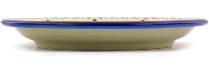 Spring Flowers Stoneware Saucer, 0.87" H x 6.42" W x 6.42" D