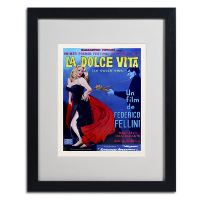 « pomme » la dolce vita», reproduction sur toile encadrée