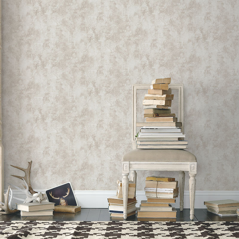 Steampunk Mechanics 10m L x 53cm W Abstract Roll Wallpaper, Beige