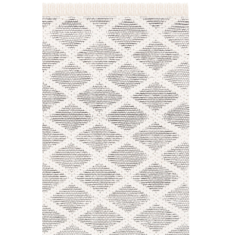 Castillo Hand Woven Wool And Cotton Geometric Rug, Runner 2'3" x 8'