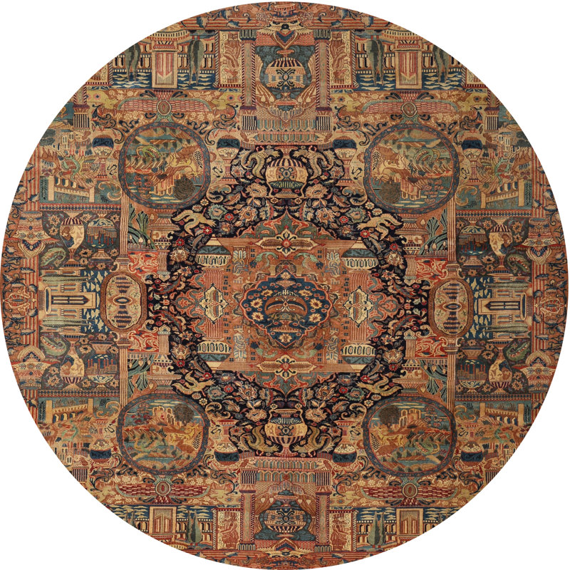 Ceaira Oriental Indoor Rug, Round 8'