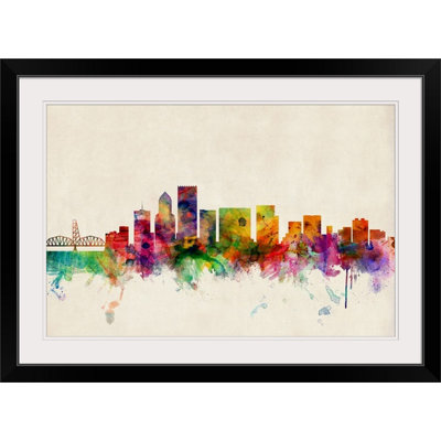«Portland Oregon Skyline» par Francy, impression