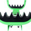 Support de porte de repos, couleur verte