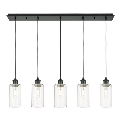 Caius - 5 Light 37" Cord Hung Linear Pendant
