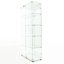 Blanc, armoire à liqueur en verre trempé, bande à DEL, serrure de porte, miroir arrière, chambre à coucher, bureau, grand-613176725-613176724