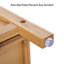 Armoire de rangement en bambou pour salle de bain, étagère multifonctionnelle à 4 niveaux, support d'angle autoportant