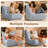 Bean Bag Chair for Adults with Lumbar support pillow Memory Foam Giant Bean Bag Sofa with Corduroy Material Lazy Sofa for Living Room Bedroom Dorm Office, Green-105606223