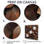 «Brown Sable Leaves II» - feuilles, art mural-719105512-719105506-719105514