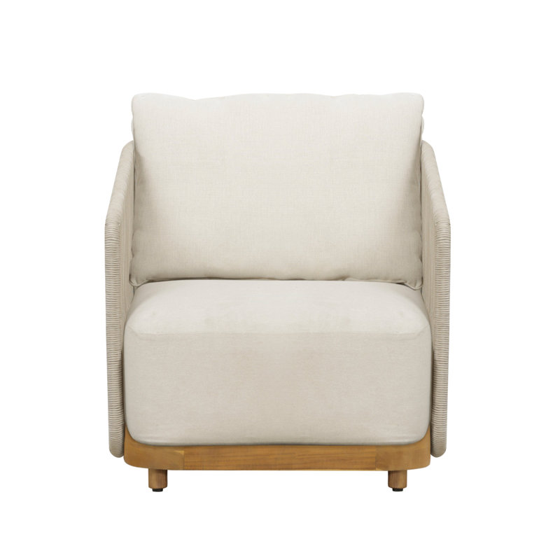 Chaise avec accoudoirs Alpine, Beige