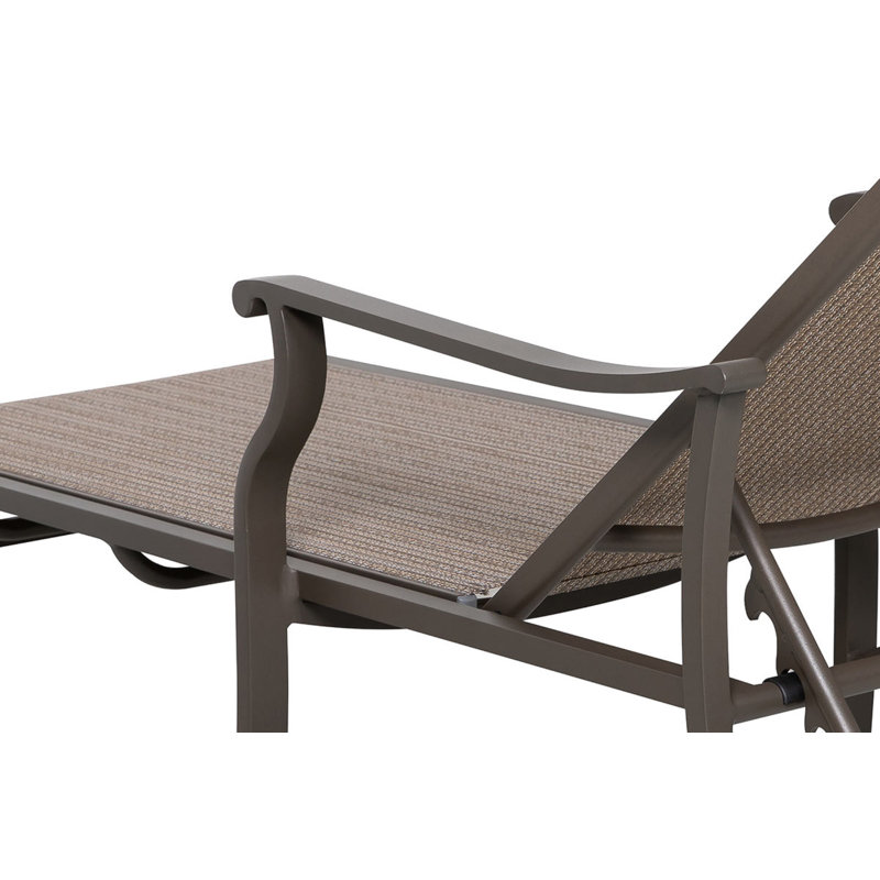 Paire de chaises longues en aluminium Trevi