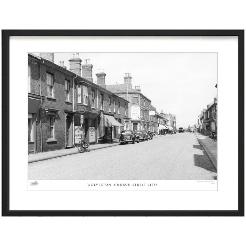 Wolverton, Church Street C1955 by Francis Frith - Single Picture Frame Print, 60cm H x 80cm W x 2.3cm D