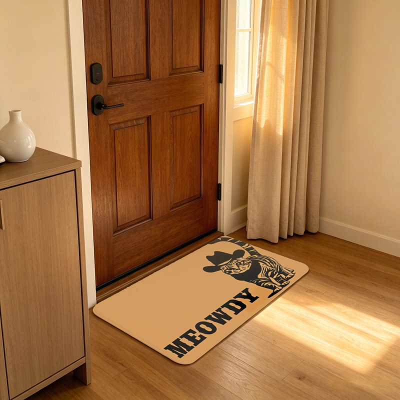 Tapis d'entrée pour chat Meowdy Cowboy
