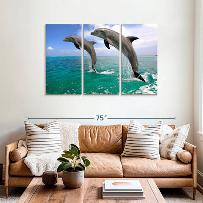Brampt Two Jumping Dolphins