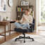 Chaise de bureau réglable et pivotante Criss Cross Chair Chaise de bureau ergonomique en chenille avec roulettes-107129132