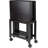 Wood Allen Folding Coffee Table With Rolling Cart - 19"W X 14.5"D X 25.9"H