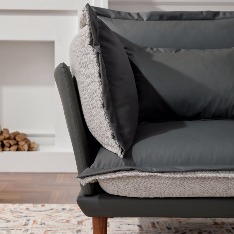 Fauteuil d'appoint simple de style moderne en chenille de style moderne