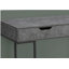 Bureau d'ordinateur, bureau personnel, ordinateur portable, tiroirs de rangement, l 48 po, travail, stratifié gris, métal noir, contemporain, moderne-830984521