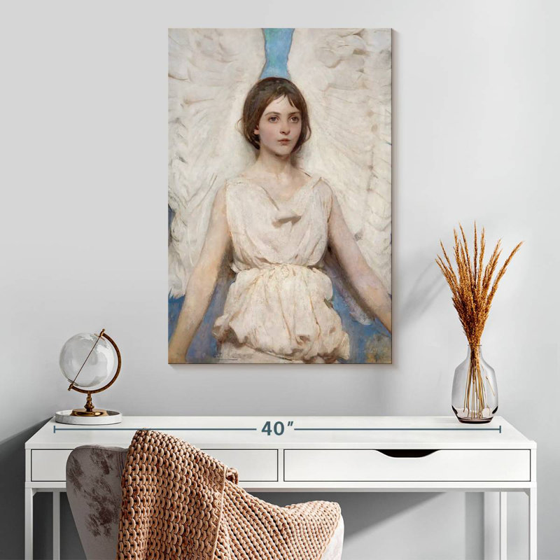 Ange Leisha, 1887, H 30 po x l 20 po