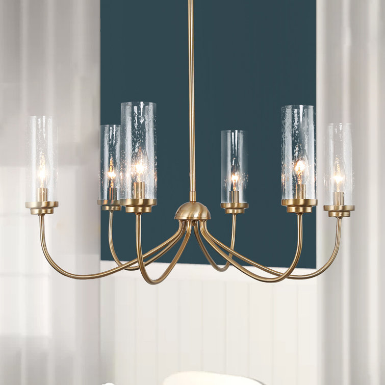 Arnita 6-Light Dimmable Drum Chandelier