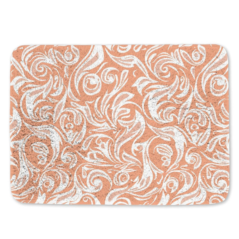 Elektra Microfiber / Microsuede Non-Slip Bath Mat, 21"W x 34"L