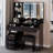 41 Inch Large Vanity Table With LED Mirror, Multi-Color Lighting, And High Capacity Storage For Spacious Rooms-709225171