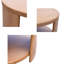 Table basse ronde avec tablette