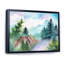 «Landscape with Forest Road and Distant Mountains», reproduction sur toile-67389612-67389619
