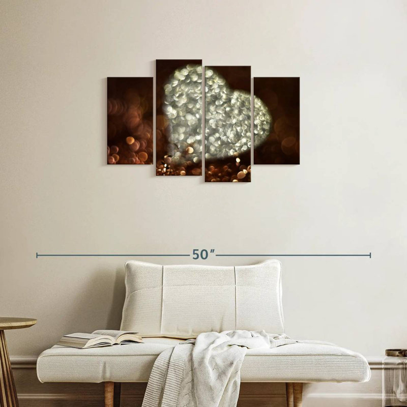 Hardie Silver Heart, 22" H x 36" W