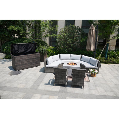 8 - Person Patio Conversation Set with Cushions