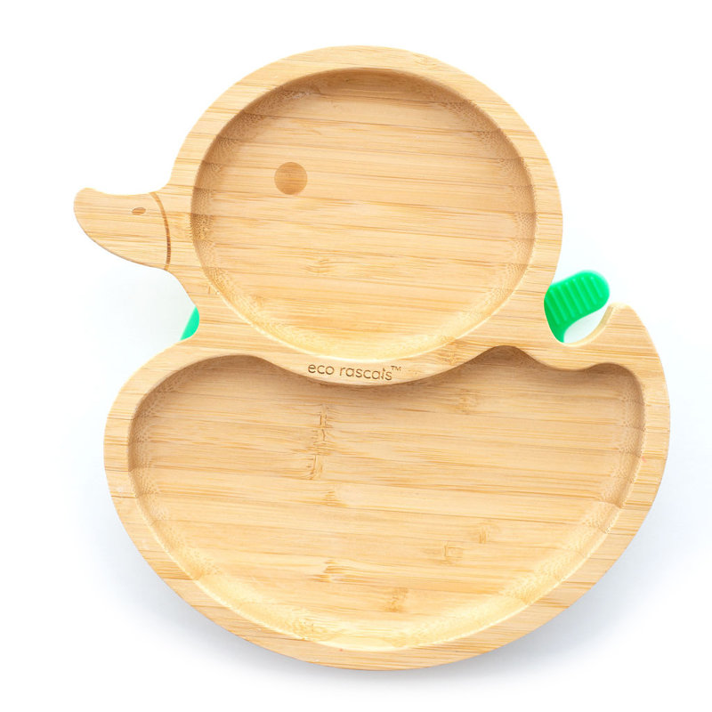 Bamboo Duck Plate, Green