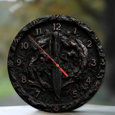 Dark Gritty Dagger Clock