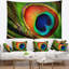 Photographie, tapisserie de plumes de paon-28499673